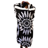 Boho Chic Black Feathered Kimono - Fabulously Dressed Boutique