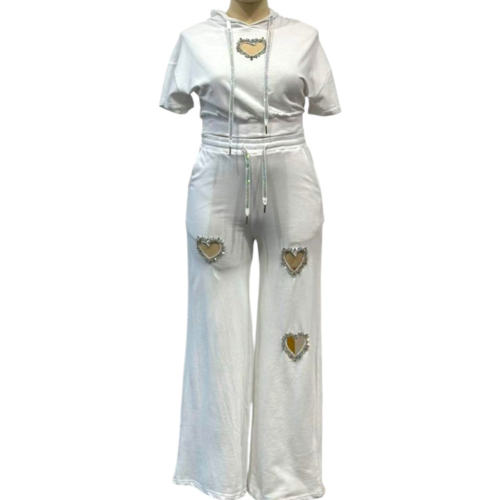Plus Size All Hearts Bling Set - Fabulously Dressed Boutique
