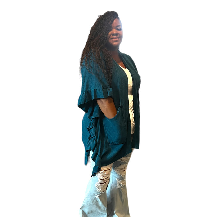 Plus Size Unique Asymmetrical Hem Sweater - Fabulously Dressed Boutique
