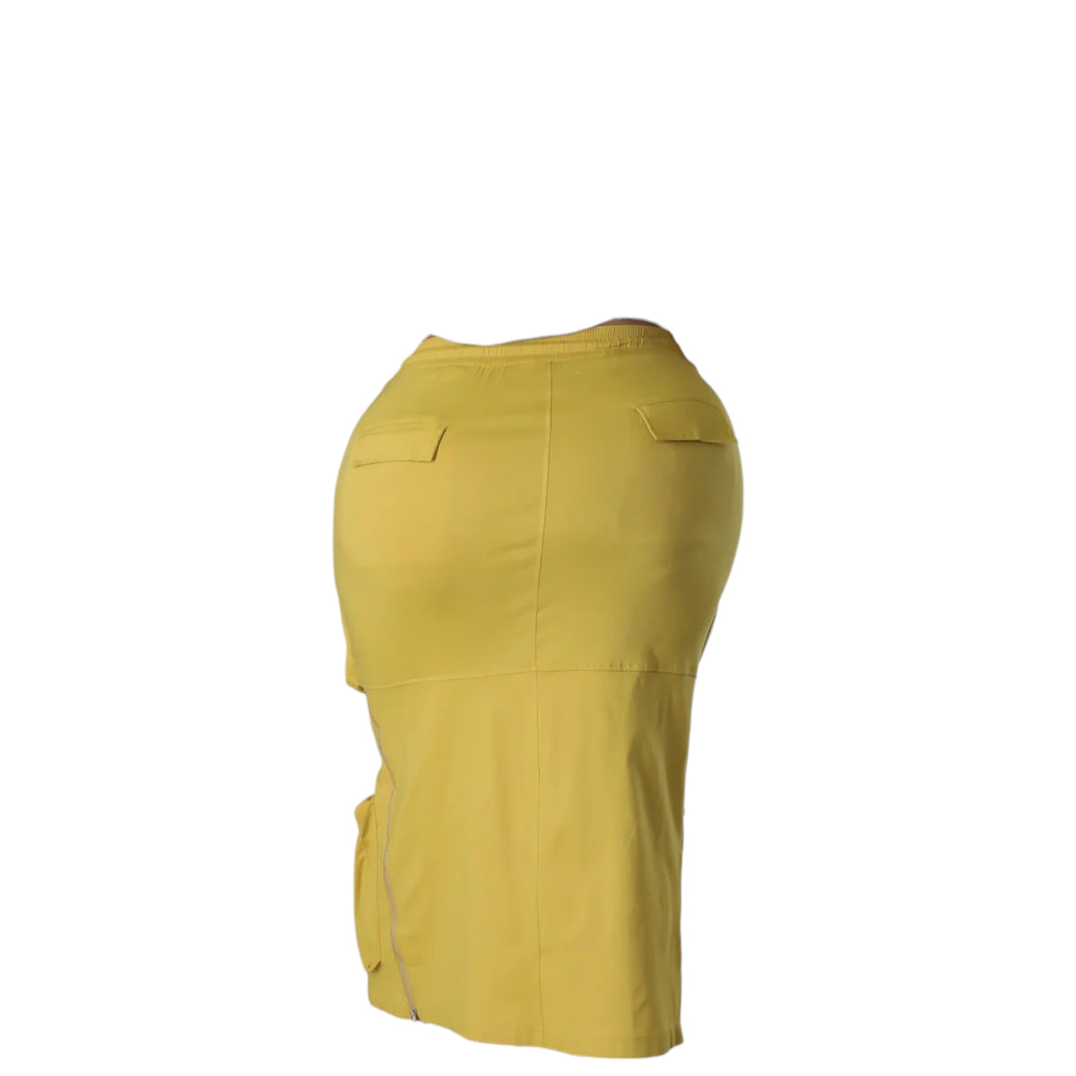 Womens Plus Size Zip Up Cargo Skirt