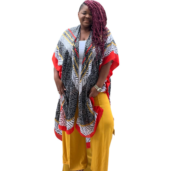 Boho Chic Long Kimono - Fabulously Dressed Boutique