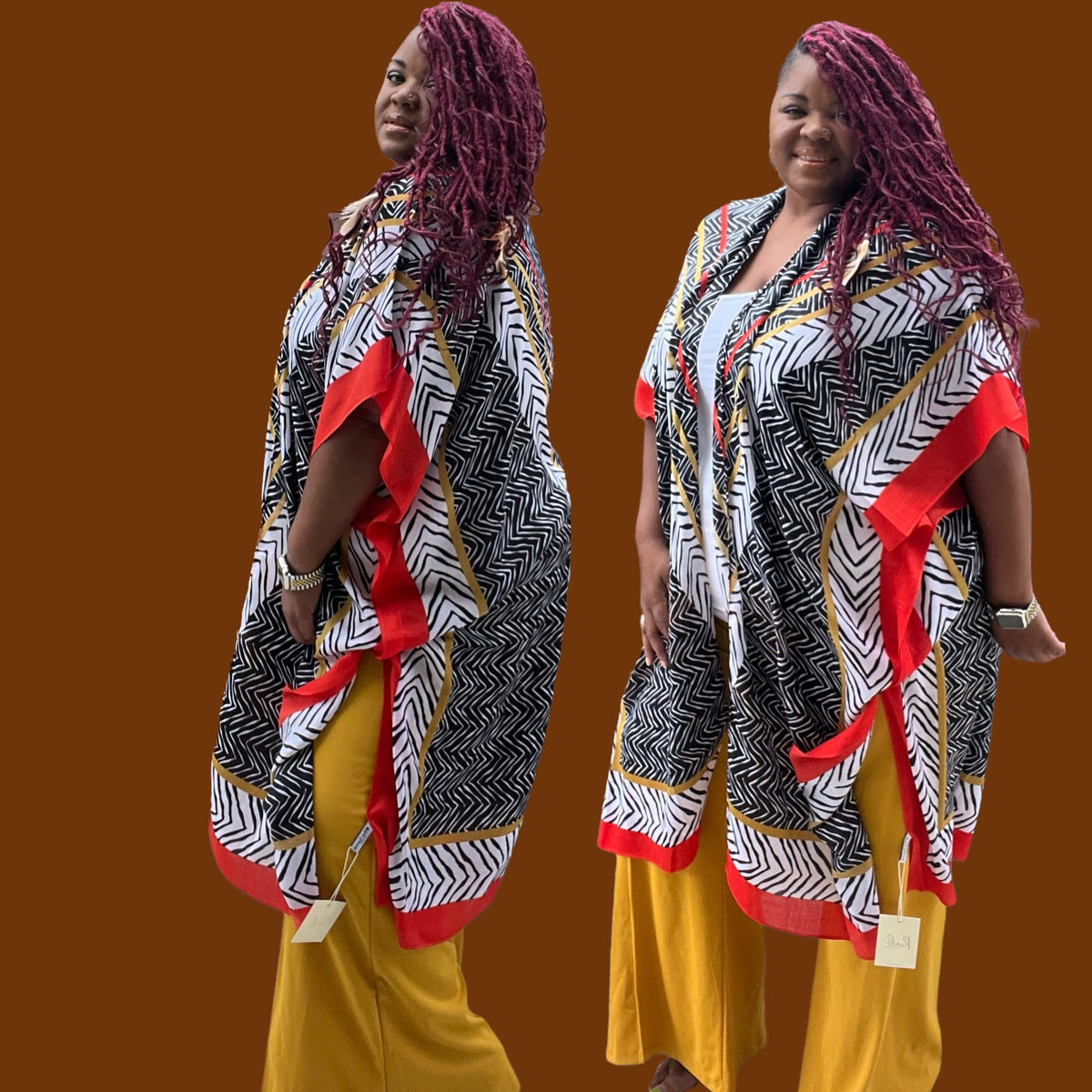 Boho Chic Long Kimono - Fabulously Dressed Boutique