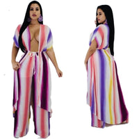 New 2 Piece Wide Leg And Cardigan Set - Fabulously Dressed Boutique