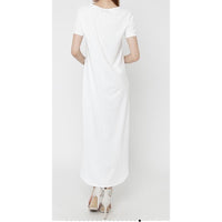 New Stylish Color Block High Low Maxi - Fabulously Dressed Boutique