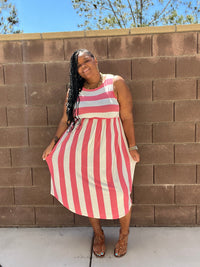 Plus Size Jersey Knit Round Hem Dress - Fabulously Dressed Boutique
