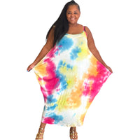 Plus Size Shannon Tie Dye Maxi Dress - Fabulously Dressed Boutique