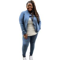 Plus Size Sporty Crowl Next Activewear Set - Fabulously Dressed Boutique