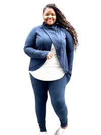 Plus Size Sporty Crowl Next Activewear Set - Fabulously Dressed Boutique