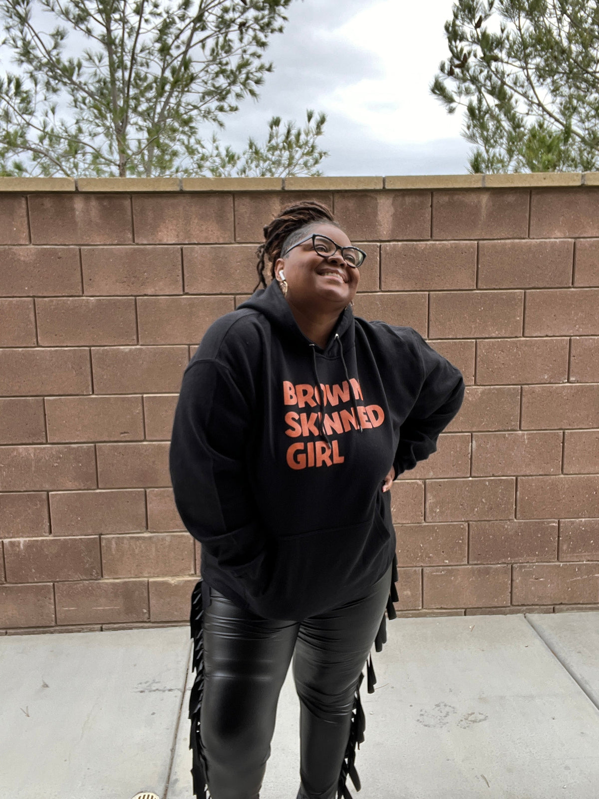 Plus Size Unisex Brown Skin Hoodie Sweatshirt - Fabulously Dressed Boutique