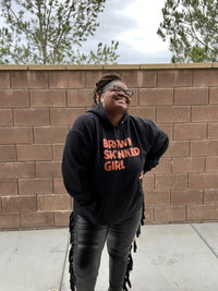 Plus Size Unisex Brown Skin Hoodie Sweatshirt - Fabulously Dressed Boutique