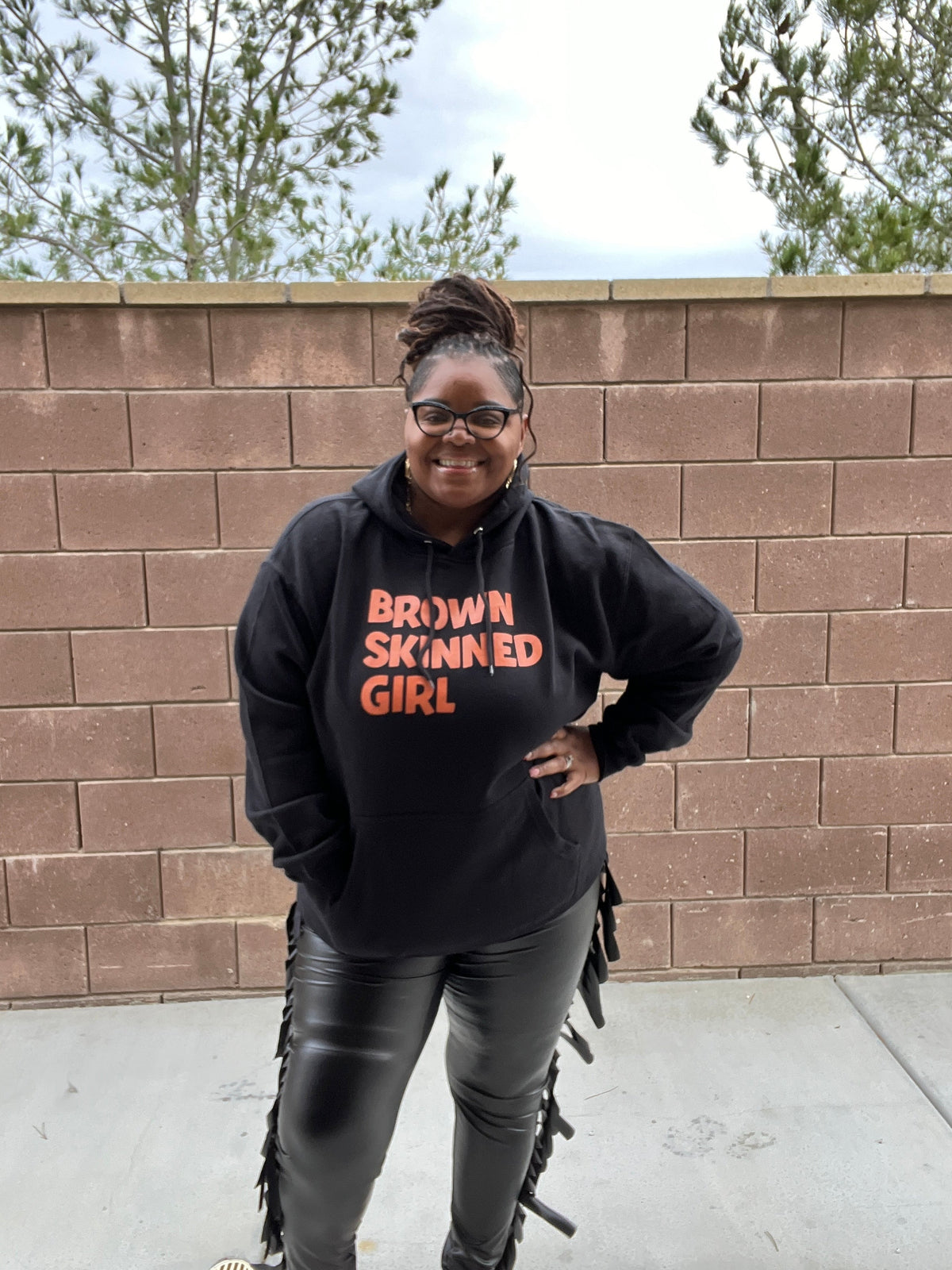 Plus Size Unisex Brown Skin Hoodie Sweatshirt - Fabulously Dressed Boutique