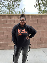 Plus Size Unisex Brown Skin Hoodie Sweatshirt - Fabulously Dressed Boutique