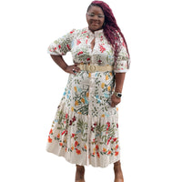 The Desha Floral Maxi Dress (size up) - Fabulously Dressed Boutique