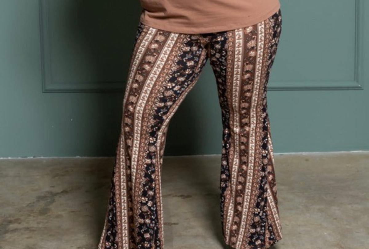 Women’s Plus Size Flare Leggings - Fabulously Dressed Boutique
