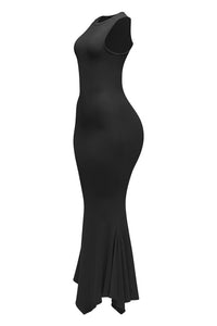 Women's Plus Size Sleeveless Mermaid Maxi Dress