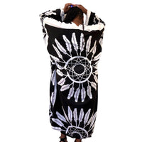 Boho Chic Black Feathered Kimono - Fabulously Dressed Boutique 