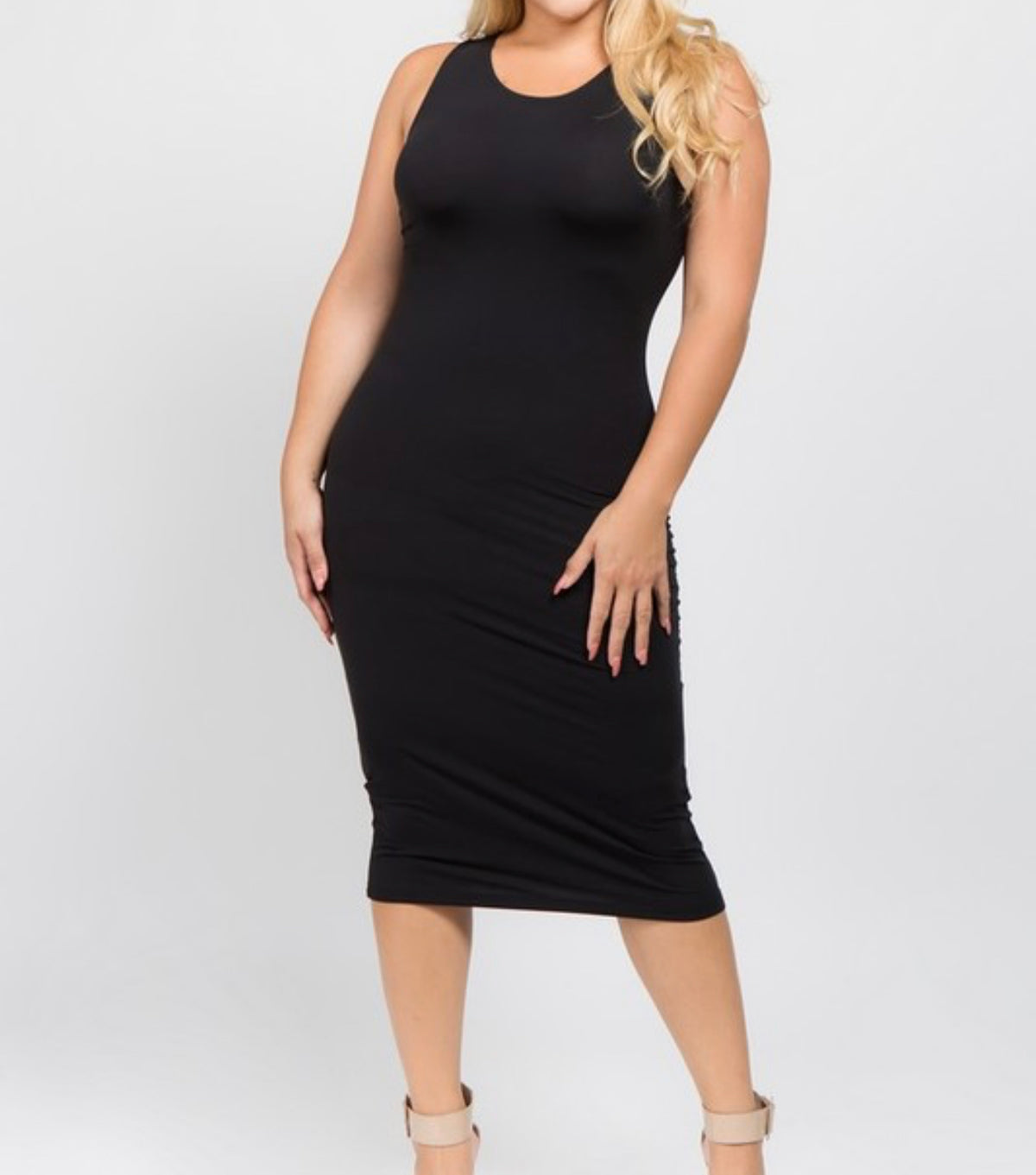 Plus Size Black Tank Dress