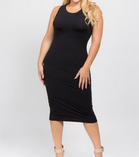 Plus Size Black Tank Dress