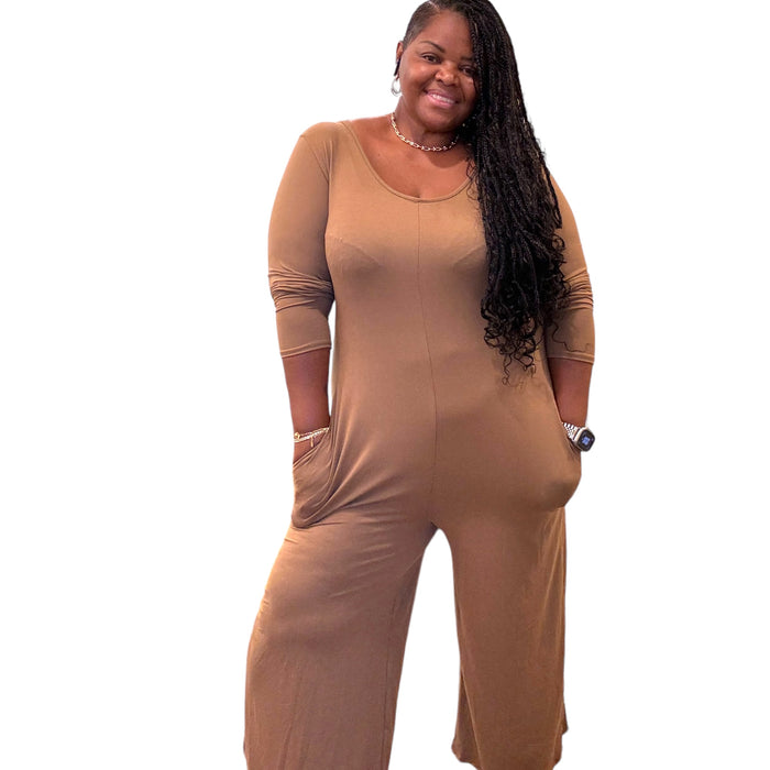 The Zatima Wide Leg Jumpsuit - Fabulously Dressed Boutique 