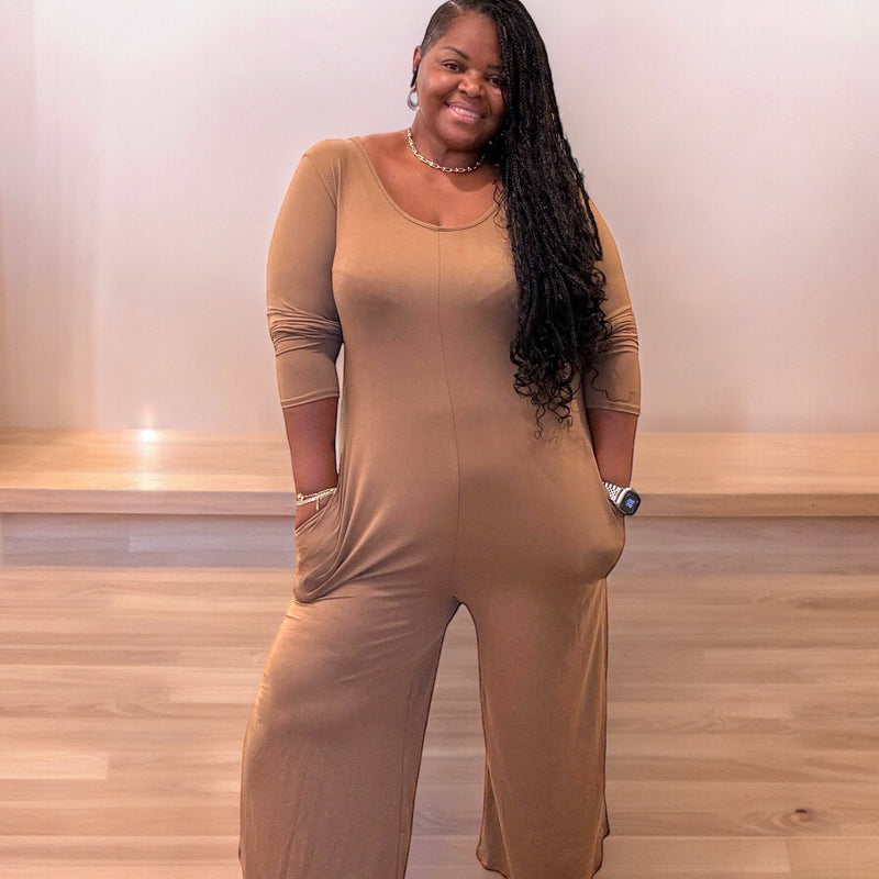 The Zatima Wide Leg Jumpsuit - Fabulously Dressed Boutique 