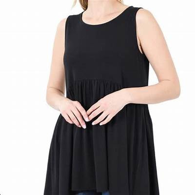Women’s Plus Size Black Peplum Top