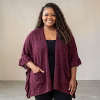 Plus Size Unique Asymmetrical Hem Sweater