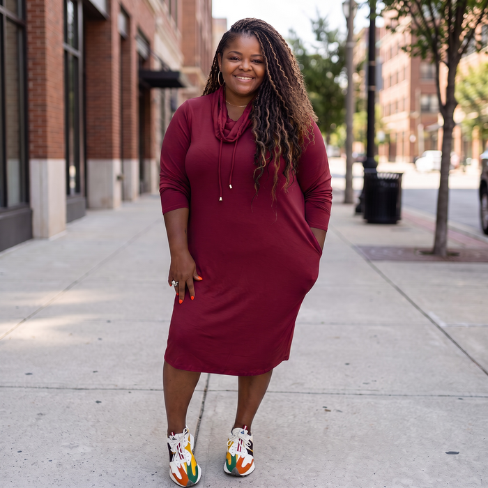 The Nicole Turtle Neck Tunic Dress