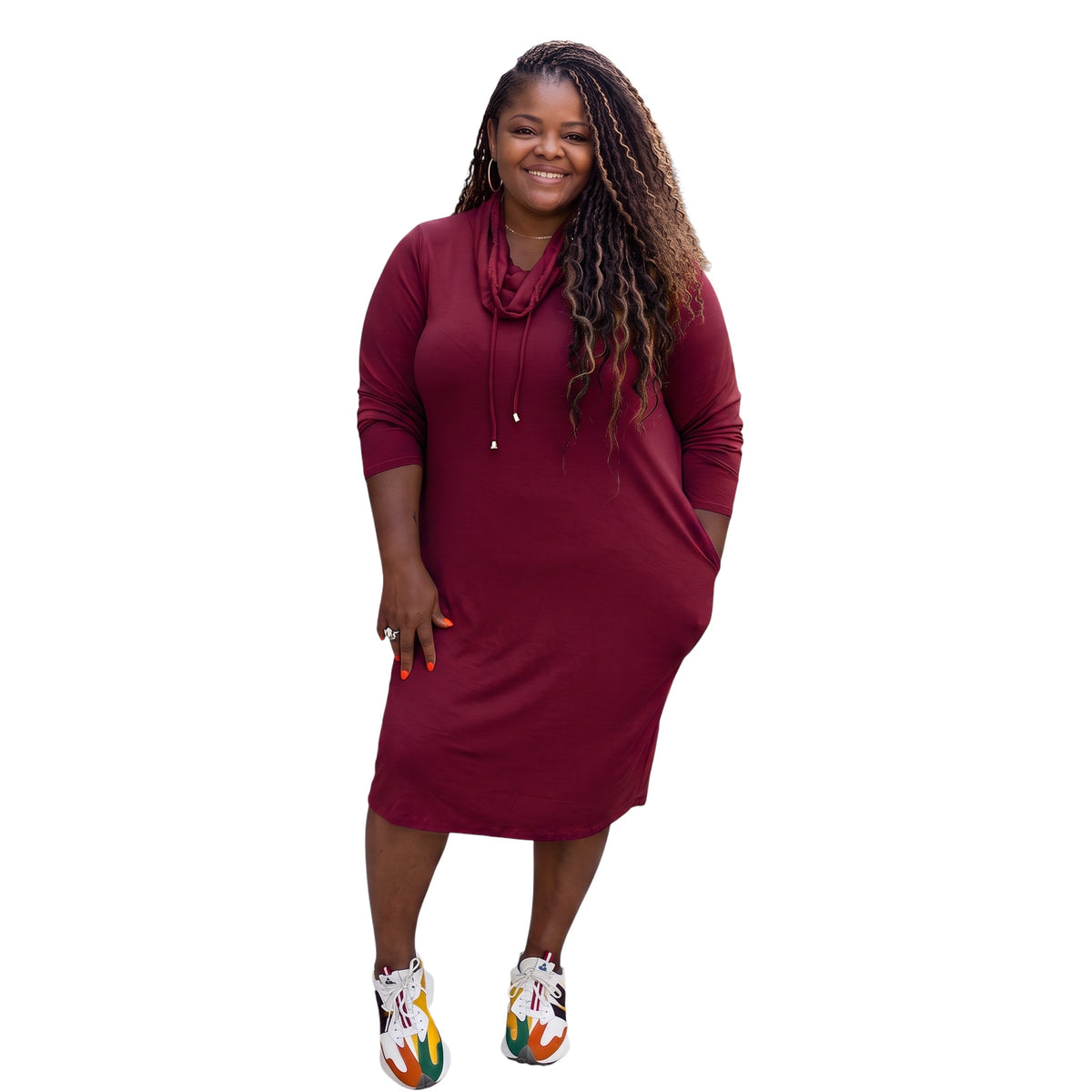 The Nicole Turtle Neck Tunic Dress