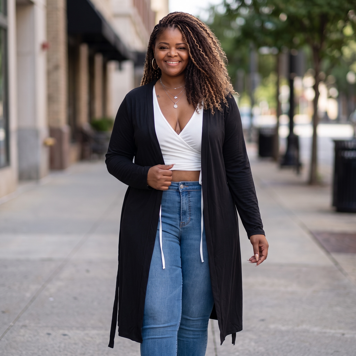 Women’s Plus Size Everyday Black Cardigan