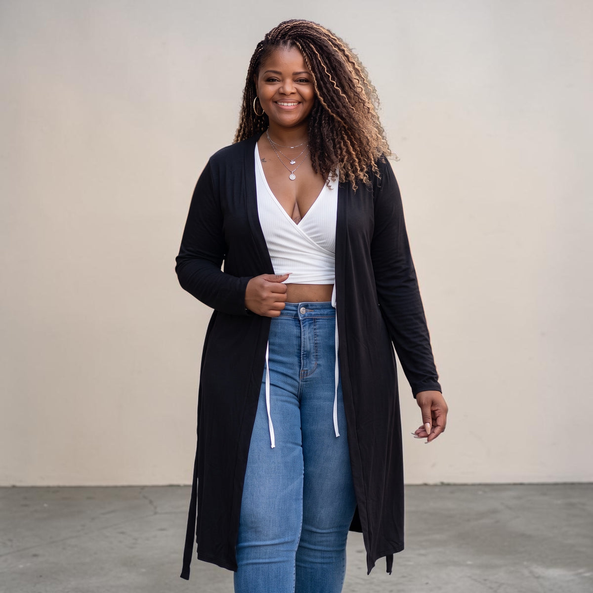 Women’s Plus Size Everyday Black Cardigan