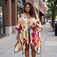 Women's Floral Watercolor Kimono