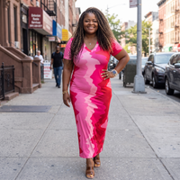 Plus Size Pretty In Pink Maxi Dress