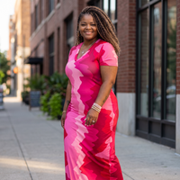 Plus Size Pretty In Pink Maxi Dress