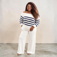 Plus Size Cable Knit Soft Plus Size Sweater