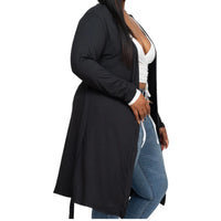 Women’s Plus Size Everyday Black Cardigan - Fabulously Dressed Boutique 