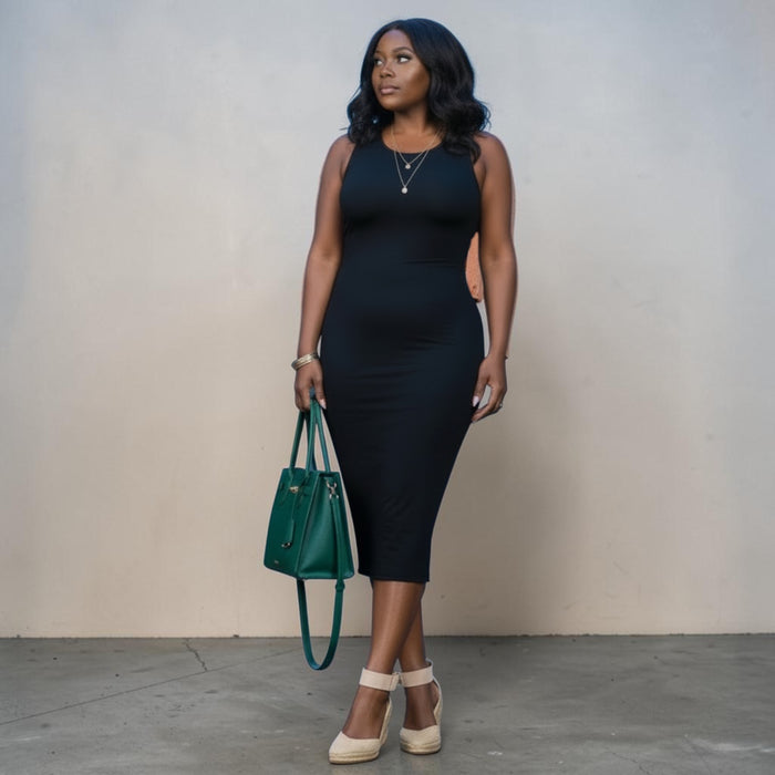 Plus Size Black Tank Dress