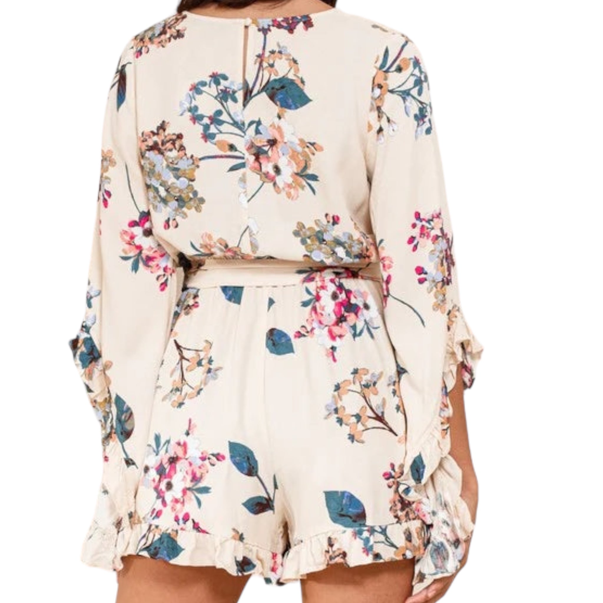 Playful Floral Plus Size Romper