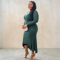 Womens Plus Size Sweater Maxi Dress