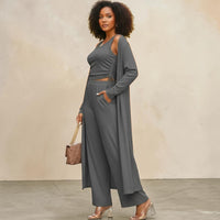 Women’s Ribbed Lounge 3 Piece Set