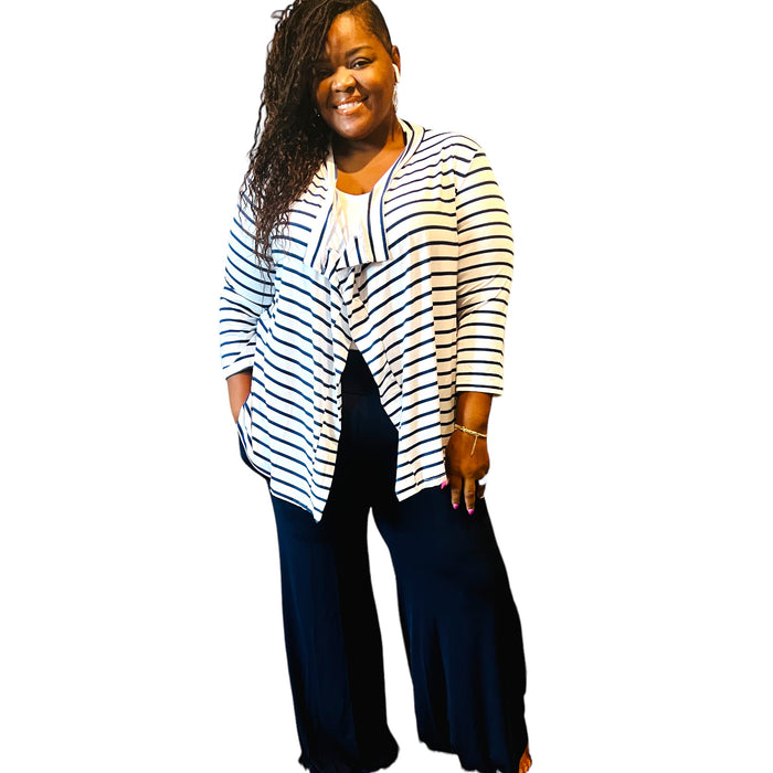 Plus Size Women's High Waisted Palazzo Pants - Fabulously Dressed Boutique 