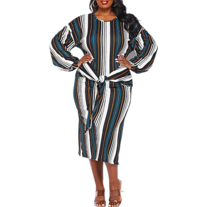 Women's Plus Size Light Weight Knit Dress - Fabulously Dressed Boutique 