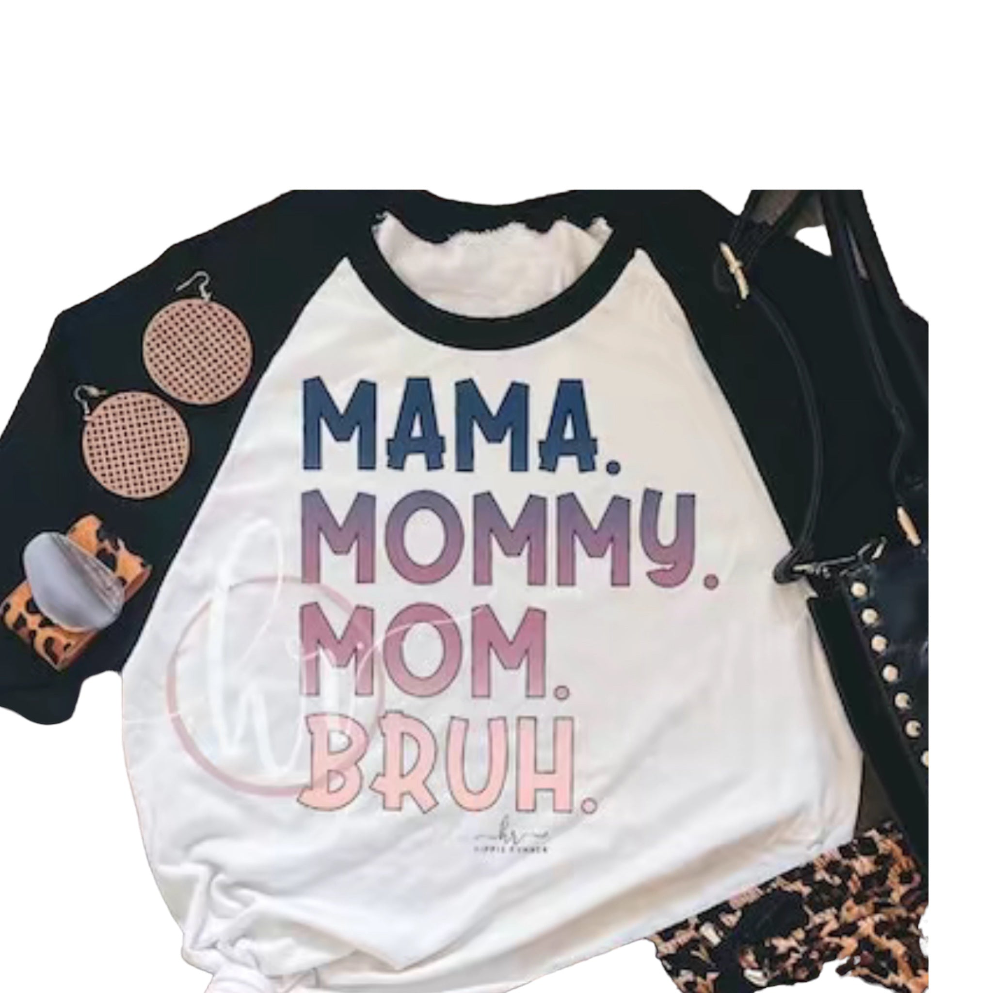 Women's Plus Size Baseball Mom or Bruh T-Shirt - Fabulously Dressed Boutique 