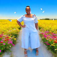 Womens Loose Off Shoulder Casual Wide Leg Jumpsuit