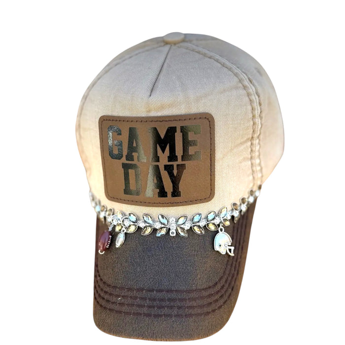 Football GAME DAY Charm Cap