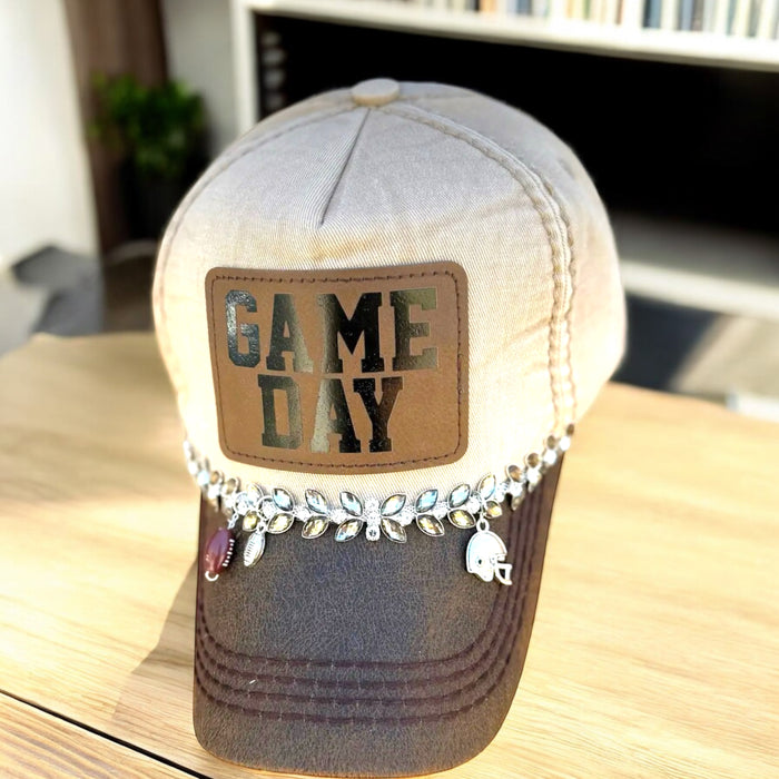 Football GAME DAY Charm Cap