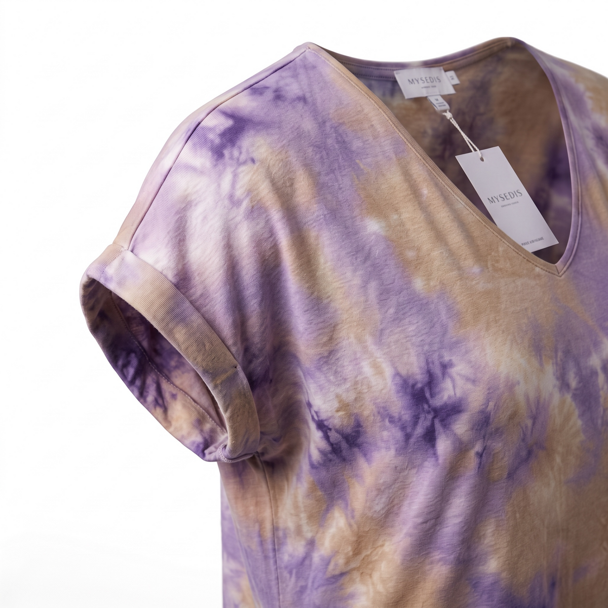 Women's Plus Size Lavender Tie Dye Tunic Maxi Dress