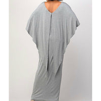 The Dana Black Draped Maxi Dress Size 3X - Fabulously Dressed Boutique 