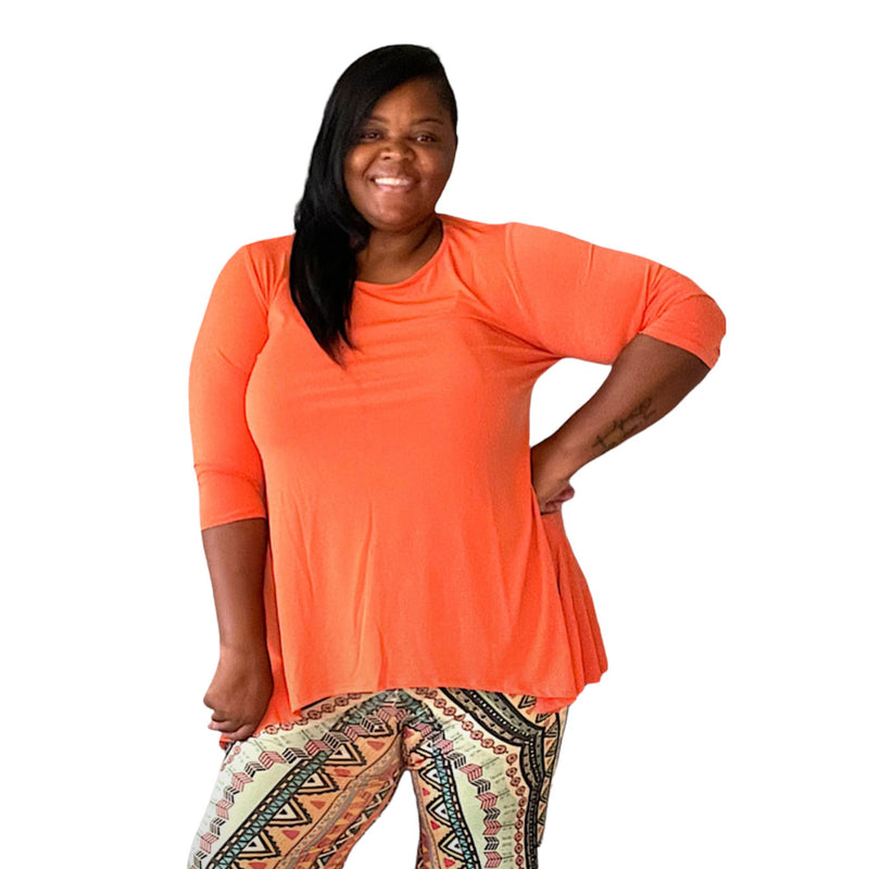 Plus size Copper Blouse - Fabulously Dressed Boutique 