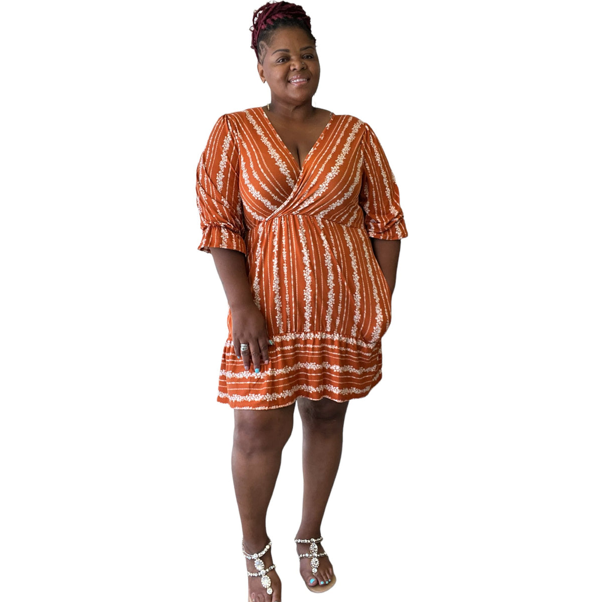 Sassy Plus Size Mini Dress - Fabulously Dressed Boutique 