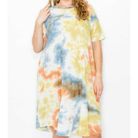 The Camille Tie Dye Tunic Dress - Fabulously Dressed Boutique 